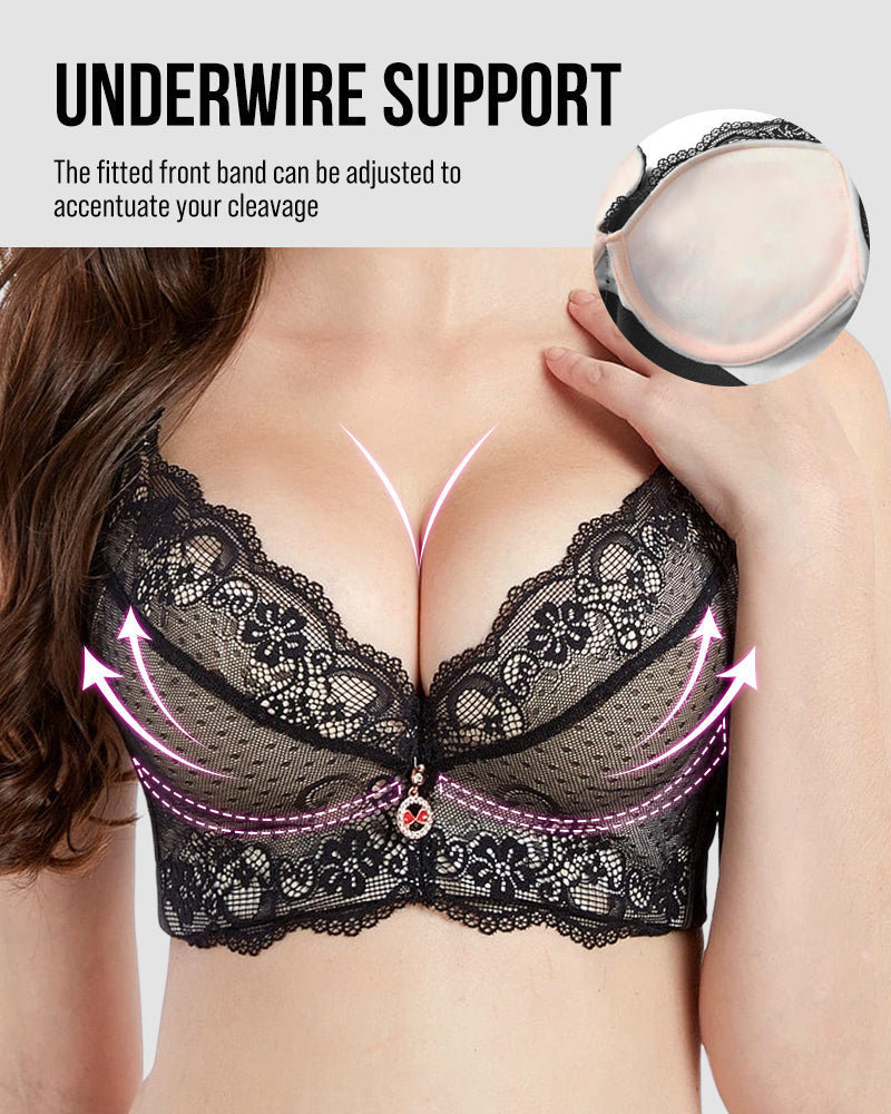 Lace Underwire Padded Push Up Bra TOP