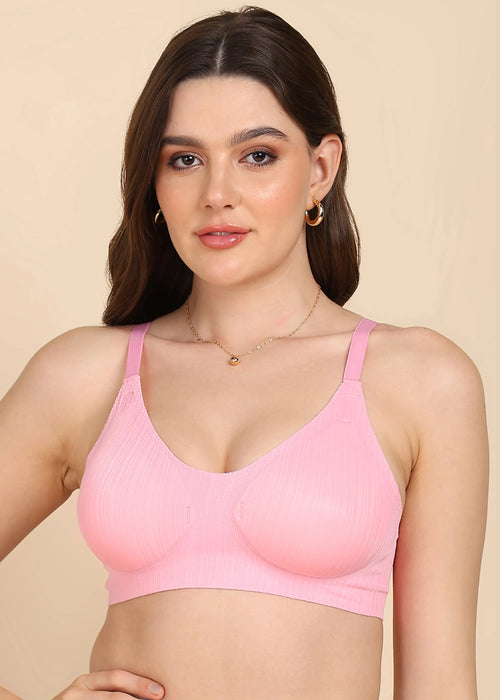 Tweens Bonded Designer Fabric Padded Seamless Bra (SB-998)