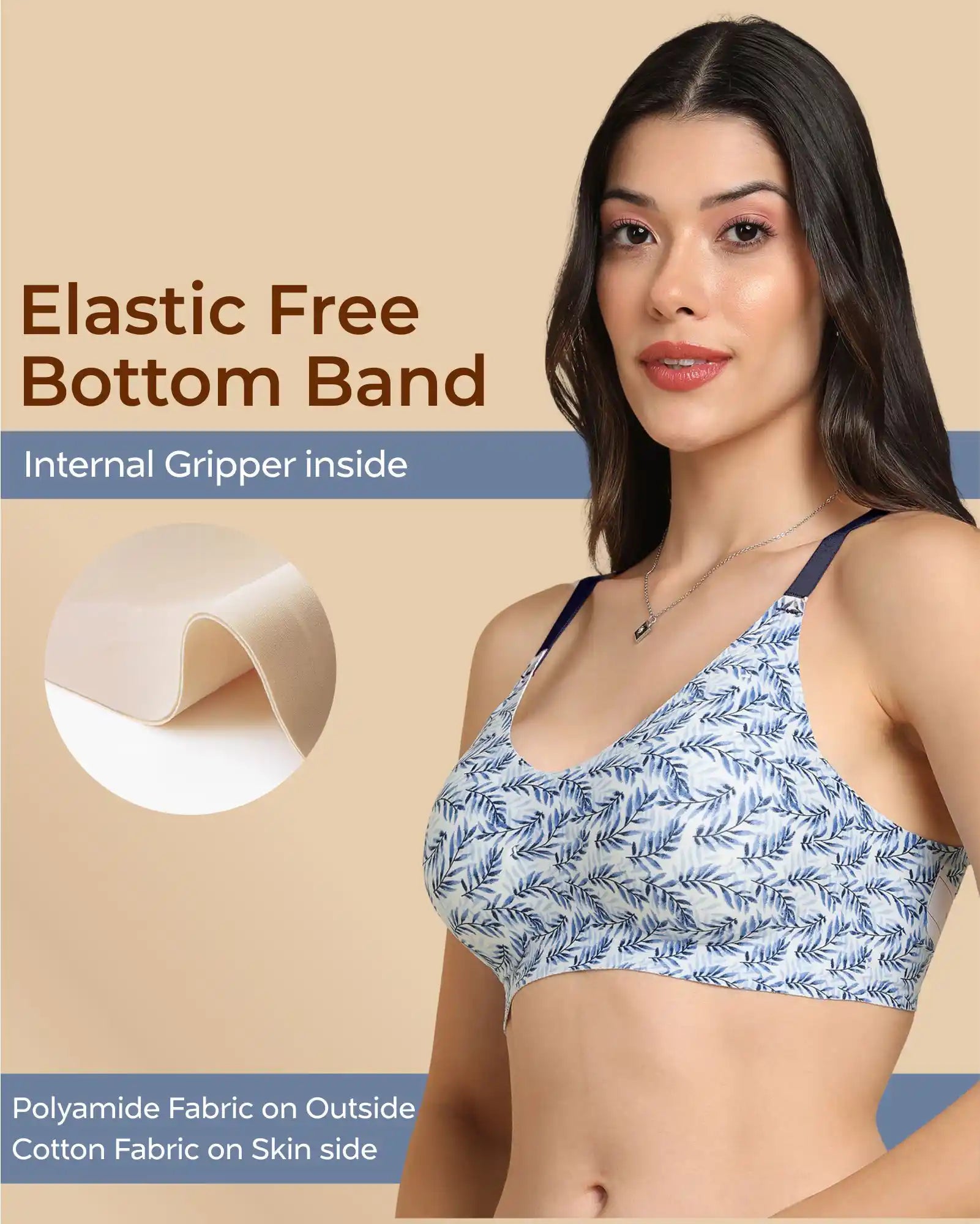 Tweens Bonded Printed Full-Coverage Padded Bra (SB-6830 PR)