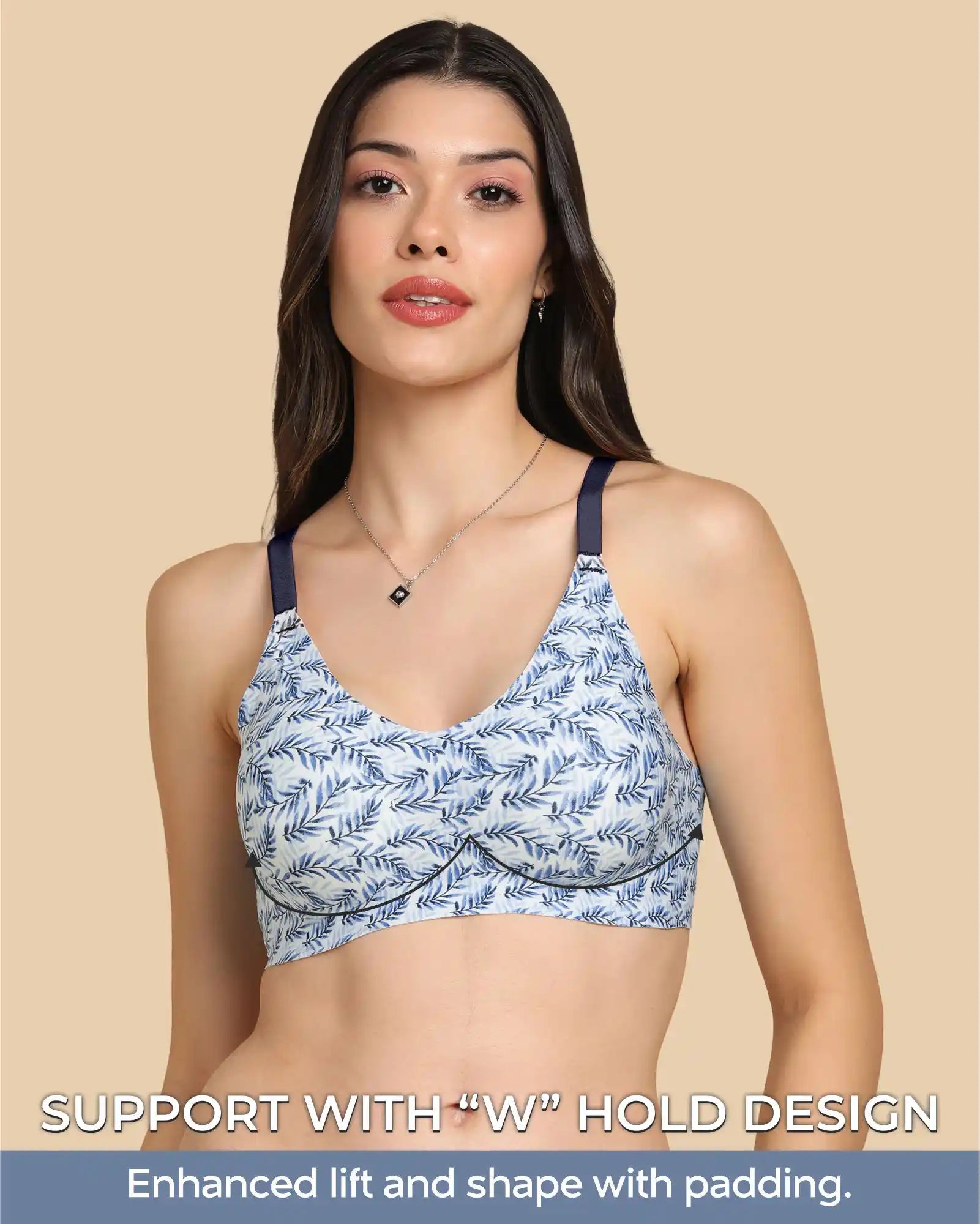 Tweens Bonded Printed Full-Coverage Padded Bra (SB-6830 PR)
