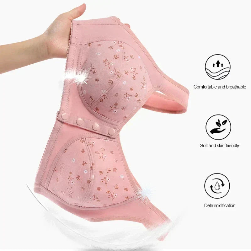 Pack Of 4 Comfortable & Convenient Front Button Bra