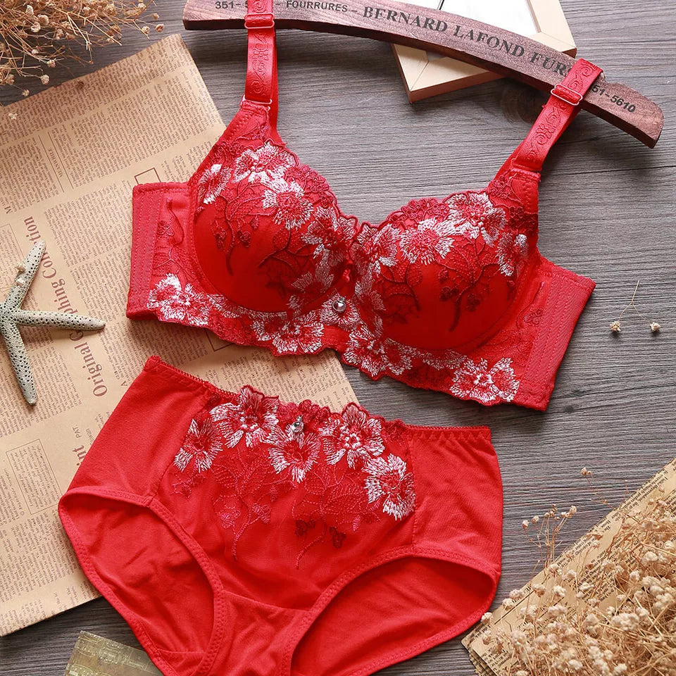 Bras Set Push Up Bra Underwire Brassiere Lined Lingerie