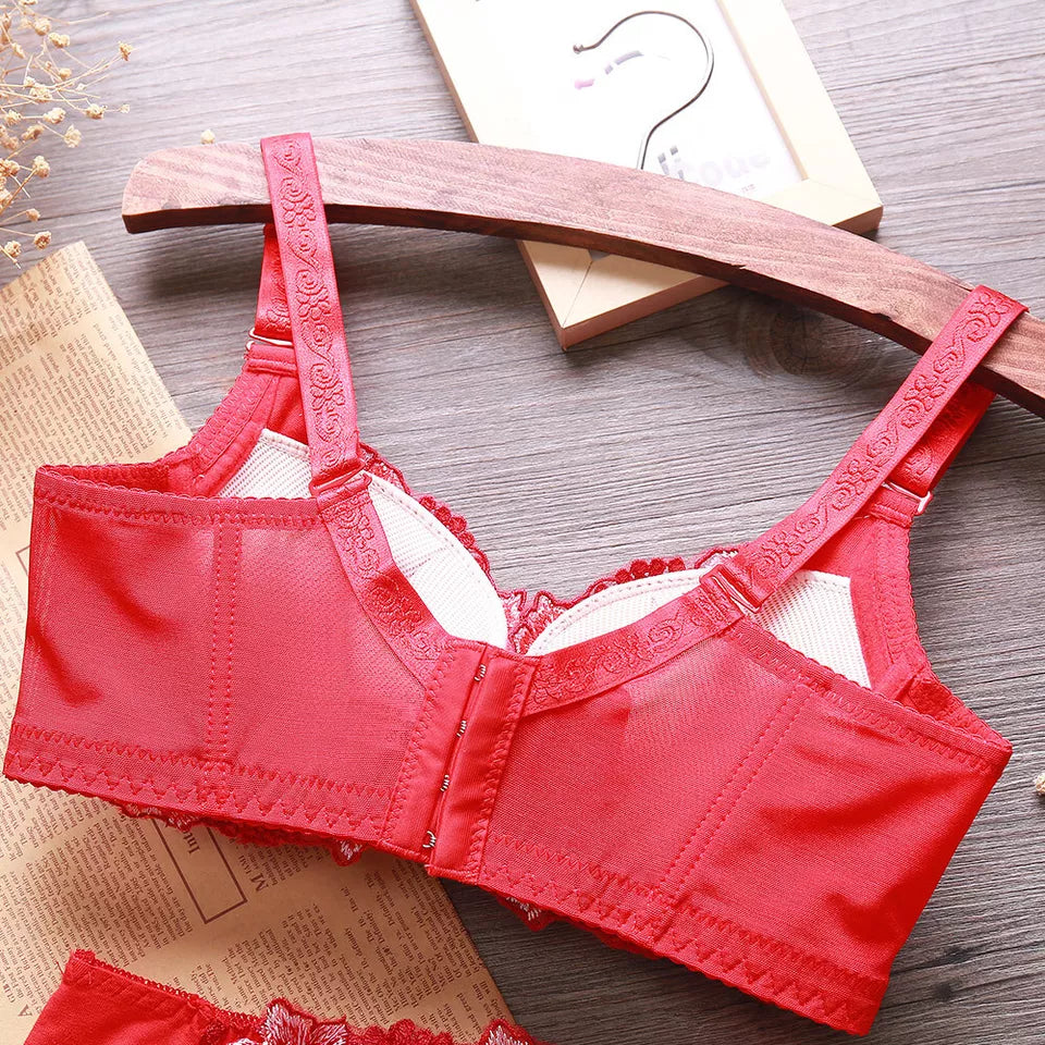 Bras Set Push Up Bra Underwire Brassiere Lined Lingerie